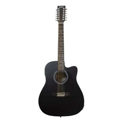 Guitarra acústica RMC Docerola 12 cuerdas diestros negro mate | Meses sin interés