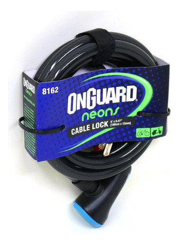 Candado Espiral Onguard 8162 Neon Series 180cm X 12mm