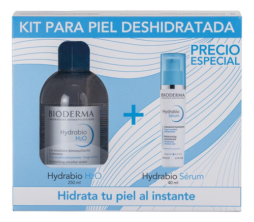 Bioderma Kit Hydrabio Para Piel Deshidratada H2o + Serum 