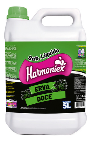 Sabonete Liquido  Erva Doce Premium Galão 5 Litros 