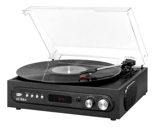 Tornamesa Victrola Bluetooth Vta-65-blk 