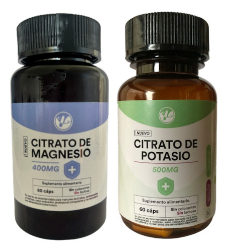 Citrato De Magnesio 400mg + Citrato De Potasio 500mg