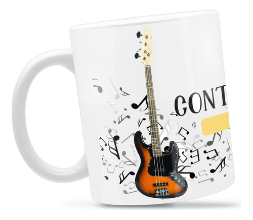 Caneca Personalizada Porcelana Instrumentos Musicais Present