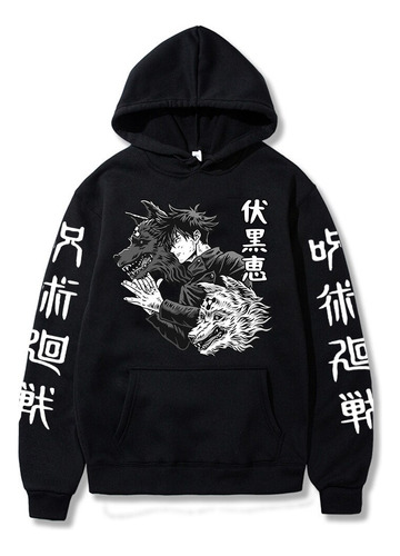 Jujutsu Kaisen Holgada-sudadera Con Capucha Para Hombre Rop