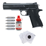 Pistola Colt Commander 1911 Blowback Co2 .177 4.5mm Xchws C