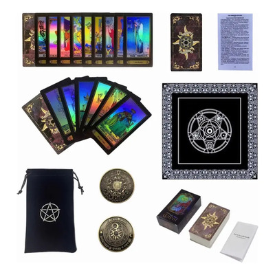 Tarot Rider Waite Español Holográfica+ Tapete+ Monedas Tarot | MercadoLibre