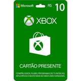 Cartão Presente Microsoft Xbox R$10