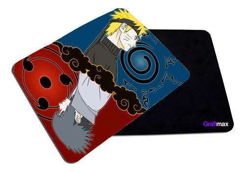 Mousepad Liso 20x17 Cm Naruto Sasuke Anime Grafimax