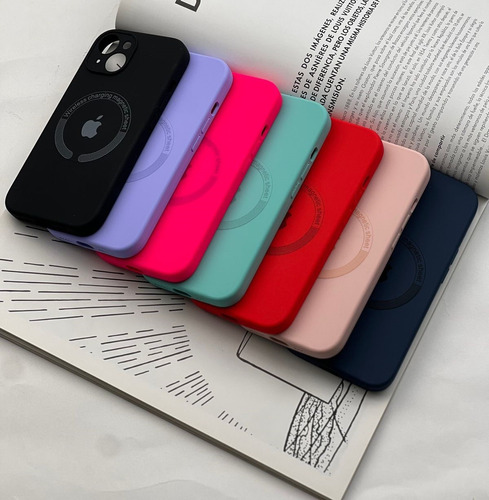 Funda Silicon Case Para iPhone Compatible Con Magsafe 