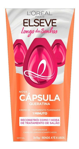 Capsula De Tratamento Longo Dos Sonhos Elseve 3 Unidades 15g