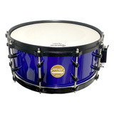 Caixa Bateria 14x6 Adah Meed Series Azul Aros Die Cast Preto