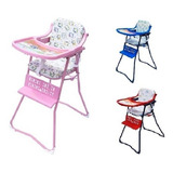 Silla Comedor Bebe Niño Niña Nueva Plegable Rosa Azul Rojo