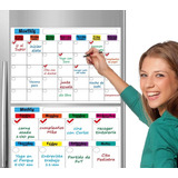 Pizarron Magnético Calendario Para Refrigerador 45x30 Cm