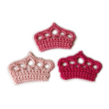 Coronas Apliques Tejidos Crochet Souvenir (pack X 20)