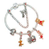 Pulsera Estilo Pandor Burro Winni Tiger Regalo Amor Amiga