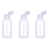 Set 3 Botella De Viaje Dispensadora 50 Ml Transparente