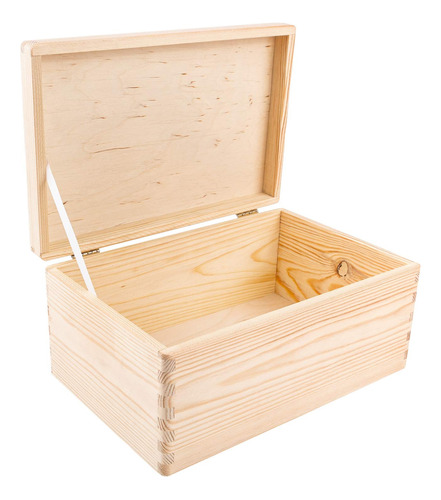 Creative Deco Caja De Almacenamiento Grande De Madera Con T.