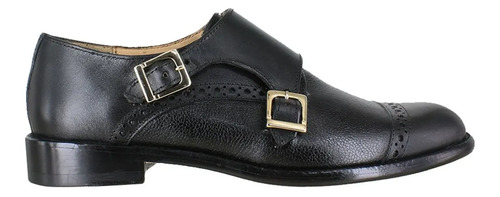 Zapato Casual Dama Carlo Ronaldi 1006 Res Manta Negro Cuero