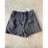 Short Jean Gris Oscuro Negro Forever21 Talle 25 Nuevo Etique