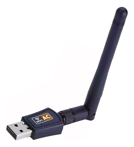 Adaptador Wifi Usb 5g Y 2.4g Con Antena Doble Banda 600mbps