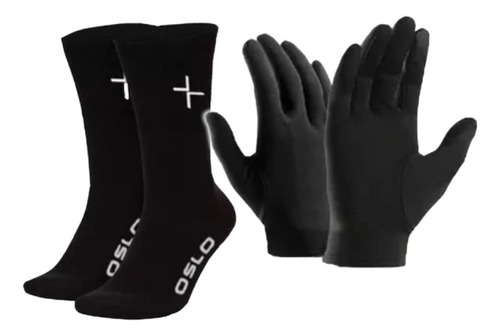 Guantes + Medias Primera Piel Termicas Frio Trekking 