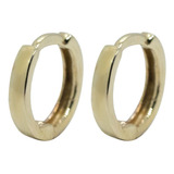 Arracadas Aretes Huggies Oro Solido 10k Kilates Joyas Lisas