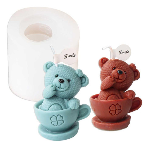 Tone Fun Moldes De Silicona Con Forma De Oso De Taza Para Ha