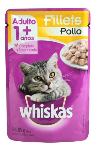 Alimento Para Gato Whiskas  Pollo Adulto 85 Gr