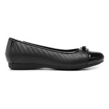 Zapato Dama Flats Balerina Casual Confort Flexi 116310 Negro