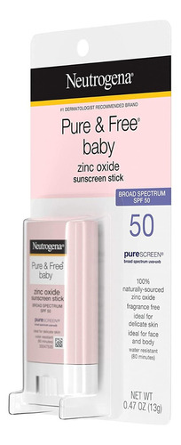 Neutrogena Pure&freebaby Mineral Spf50 Bloqueador Barra Bebe