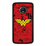 Funda Protector Para Motorola Moto Wonder Woman Dc 01