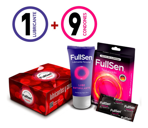 Promo Fullsen Lubricante Estimulante + Condón Texturizado C9