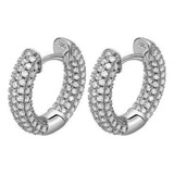 Pendientes De Aro Huggie De Plata Esterlina Chapada En Oro B