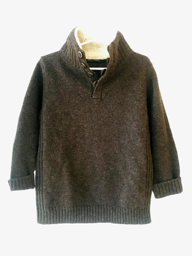 Sweater Pullover Abrigado Little Akiabara 100%lana Corderito