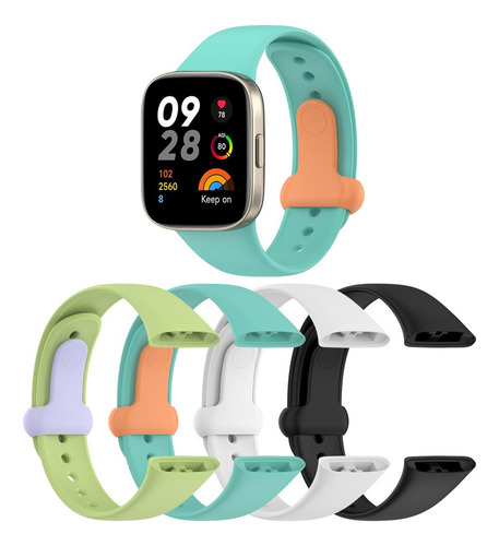 4 Pulseiras Para Xiaomi Redmi Watch 3 Mi Watch Lite 3 Band