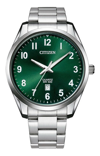 Reloj Citizen Quartz Cara Verde Original Hombre E-w
