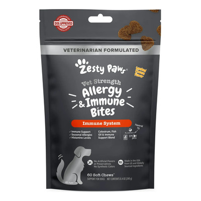 Zesty Paws Vet Strength Allergy & Inmmune Bites 60 Soft | Envío gratis