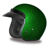 Casco Daytona Helmets D O T Cruiser - Green Metal Flake