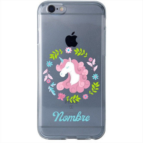 Funda Para iPhone Unicornios Personalizada Nombre