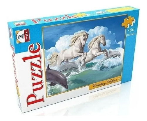 Puzzle 500 Piezas Caballos Y Delfines 282 Educando