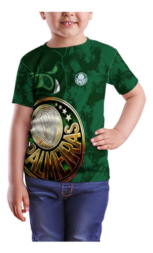 Camisa Palmeira.s Torcida Time Blusa Camiseta Infantil Mod 3