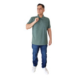 Camisa Polo Hering Masculina Bolso Piquet Verde 3m2awl4en