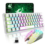 Ziyou Lang Combo De Teclado Y Mouse Inalámbricos Para Juegos