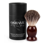 Pincel Qshave Madeira Texugo Fios Macios Para Barbear Barba