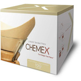 Chemex Bonded Unbleached Pre-folded Square Coffee Filters, 1