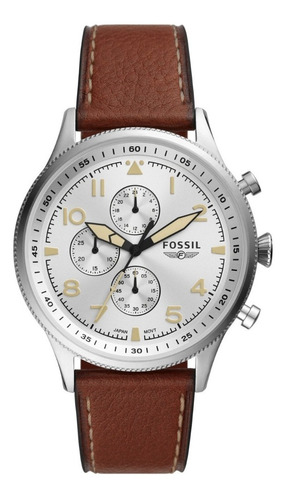 Reloj Fossil Cuero Caballero Fs5809 100% Original