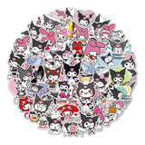 Pegatinas De Anime Kuromi De Pvc Impermeable, 100 Piezas