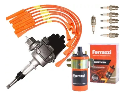 Kit Distribuidor + Bobina +cables Ferrazzi +6 Iridium Falcon