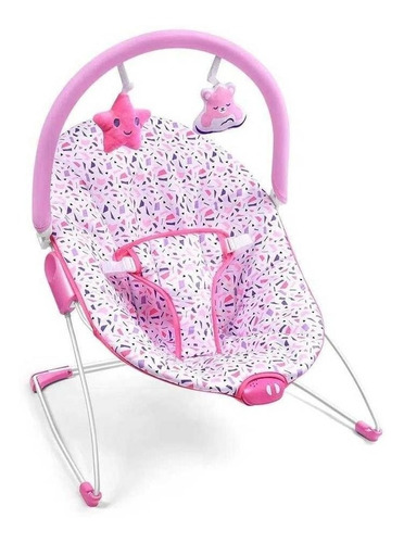 Cadeira De Balanço Para Bebê Multikids Bb291 Rosa