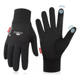 Guantes Largos Ciclismo Moto Touch Unisex Oslo Negros